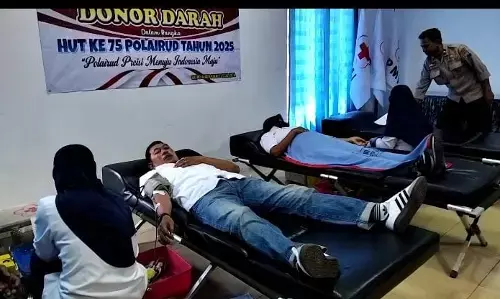 HUT Polairud ke-75, Satuan Polairud Polres Tegal Kota gelar donor darah HUT Polairud ke-75, Satuan Polairud Polres Tegal Kota gelar donor darah