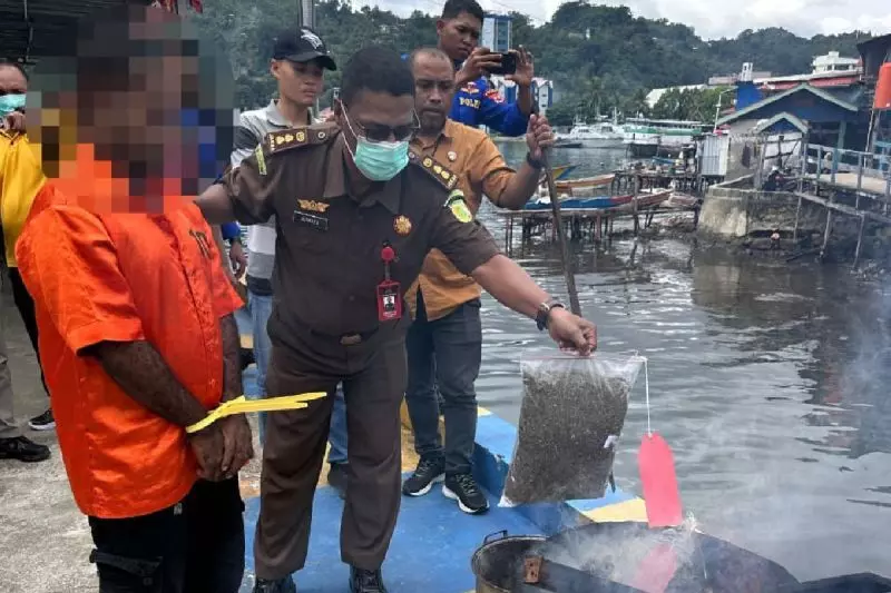 Ditpolair Polda Papua musnahkan 14,7 kilogram ganja milik enam TSK Ditpolair Polda Papua musnahkan 14,7 kilogram ganja milik enam TSK