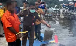 Ditpolair Polda Papua musnahkan 14,7 kilogram ganja milik enam TSK