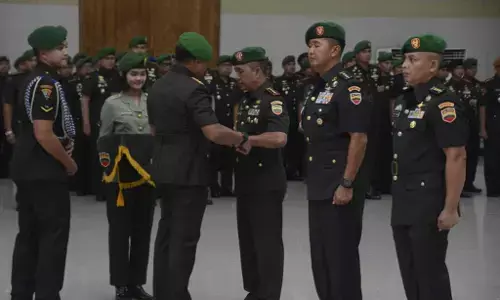 Pangdam I/BB resmi serahkan Jabatan Danrem 023/KS kepada Kolonel Inf Iwan Budiarso