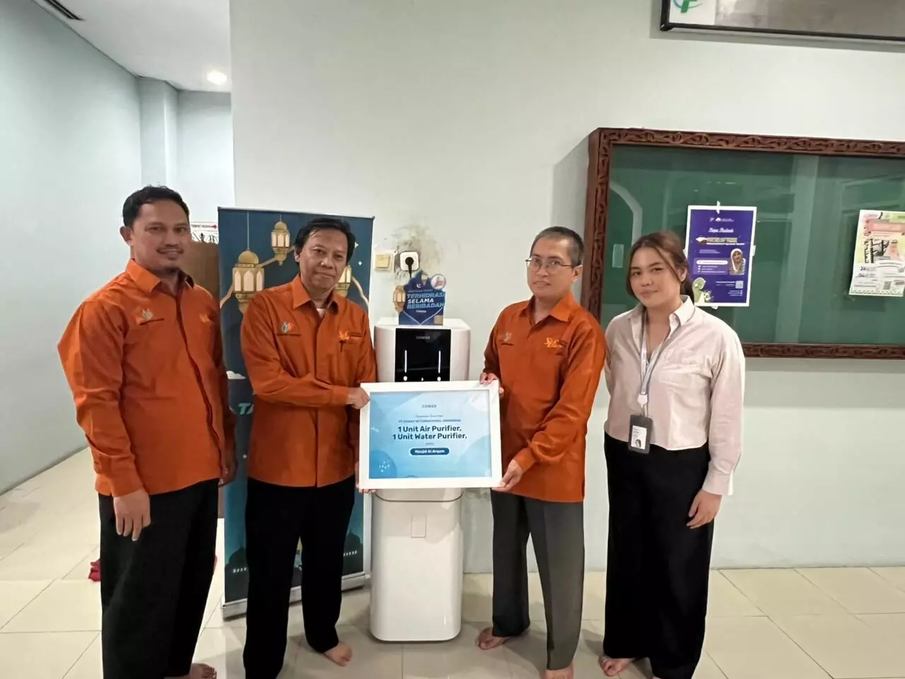 Konsistensi Coway Indonesia dalam Journey to Purity, donasi ke Yayasan dan Masjid di Jakarta