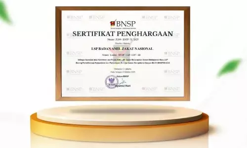 LSP BAZNAS raih penghargaan BNSP, perkuat profesionalisme amil zakat nasional