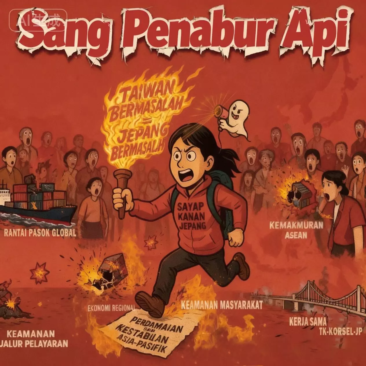 Pernyataan berbahaya Sanae Takaichi dapat menyeret Asia ke lautan api