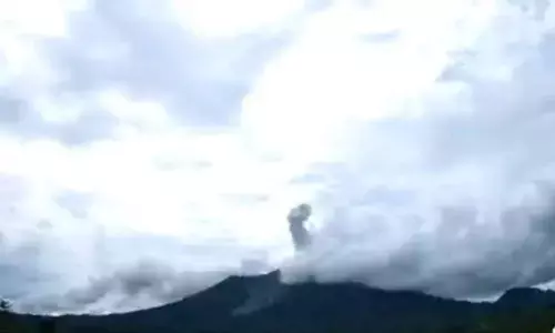 Gunung Ibu lontarkan abu hingga 800 meter