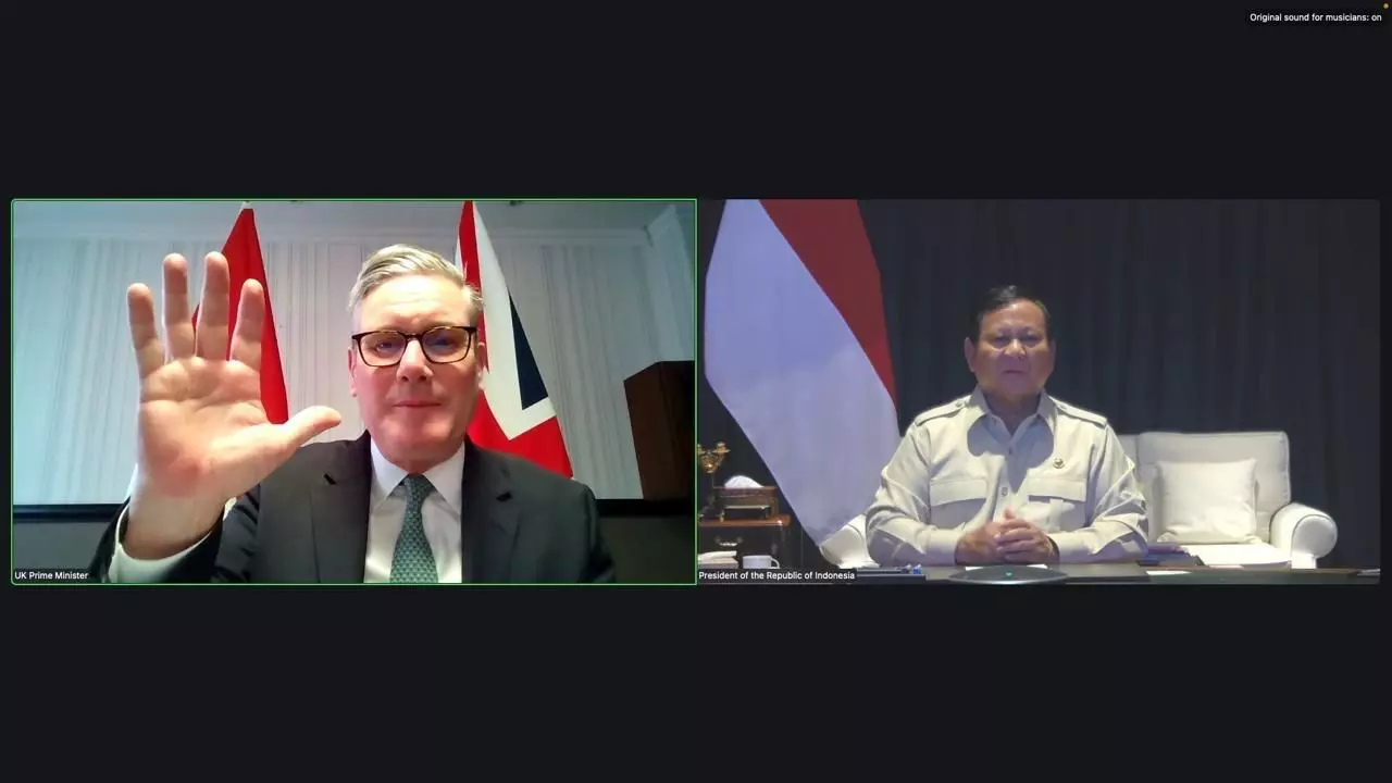 Prabowo dan PM Inggris bahas kemitraan strategis via pertemuan virtual