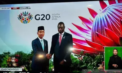 Hadiri KTT G20, Gibran disambut langsung Presiden Afrika Selatan