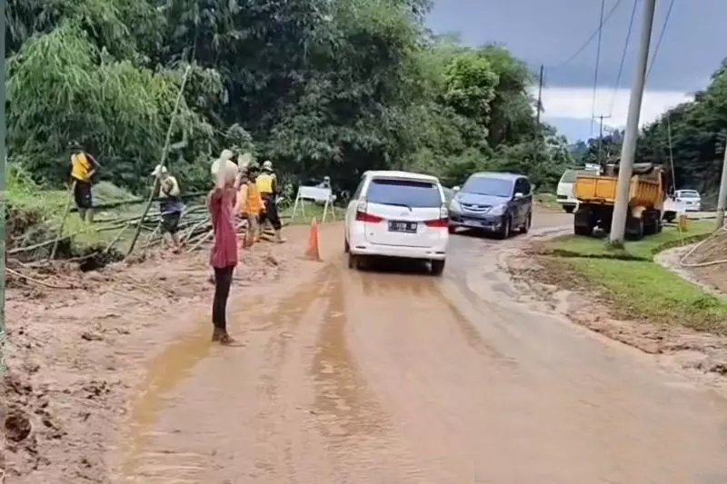 Polres Cianjur siagakan personel di jalur utama rawan bencana
