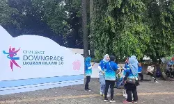 Ribuan warga ikuti challenge turun ukuran baju di Jakarta