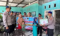 Ditpolairud Polda Jateng dan Satpolairud Polres Tegal Kota gelar anjangsana HUT ke-75 Polairud