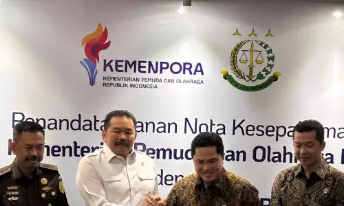 Kemenpora teken MoU dengan Kejaksaan Agung awasi anggaran olahraga Kemenpora teken MoU dengan Kejaksaan Agung awasi anggaran olahraga