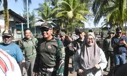 Dandim 1710/Mimika tinjau kondisi wilayah dan gelar komsos di Kampung Kekwa