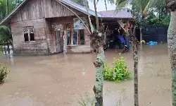 116 korban banjir di Baktiya Barat mengungsi, ratusan hektar lahan terendam