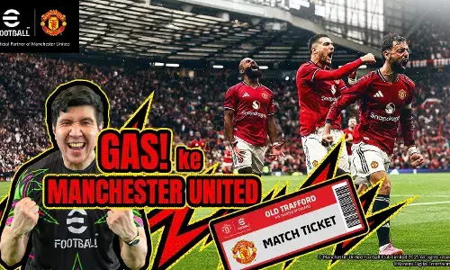 Kampanye “Gas ke Manchester United!” di eFootball, KONAMI tantang gamer kunjungi Old Trafford Kampanye “Gas ke Manchester United!” di eFootball, KONAMI tantang gamer kunjungi Old Trafford