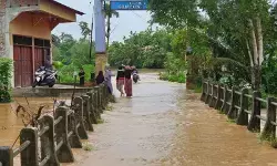 Sembilan daerah di Aceh banjir, 1.497 jiwa mengungsi