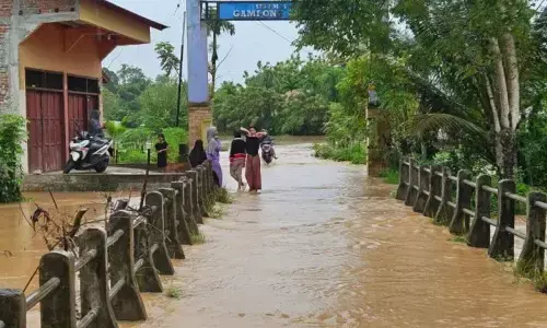 Sembilan daerah di Aceh banjir, 1.497 jiwa mengungsi