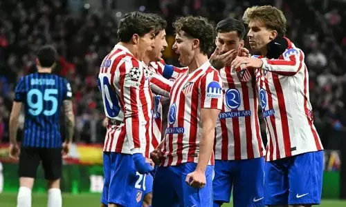 Gol dramatis Gimenez menangkan Atletico Madrid 2-1 atas Inter Milan Gol dramatis Gimenez menangkan Atletico Madrid 2-1 atas Inter Milan