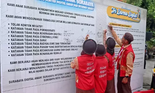 Edukasi pelajar waspada game kekerasan, Pemkot Surabaya gandeng densus 88