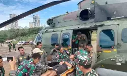 TNI kerahkan tujuh helikopter untuk antar logistik ke lokasi banjir