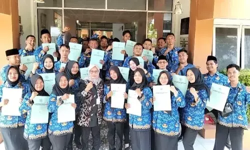 Penantian berakhir, 65 tenaga honorer Satpol PP Brebes terima SK P3K