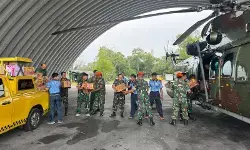 TNI AU kerahkan Caracal untuk distribusi bantuan Sibolga TNI AU kerahkan Caracal untuk distribusi bantuan Sibolga