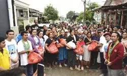Tim Natal Nasional distribusikan bantuan untuk pengungsi banjir Medan