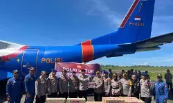 Polda Sumbar distribusikan logistik Mabes Polri ke korban bencana