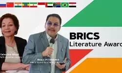 Salwa Bakr & Denny JA raih BRICS Award 2025 Salwa Bakr & Denny JA raih BRICS Award 2025