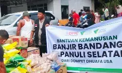 Dompet Dhuafa salurkan bantuan warga AS untuk Tapanuli Selatan