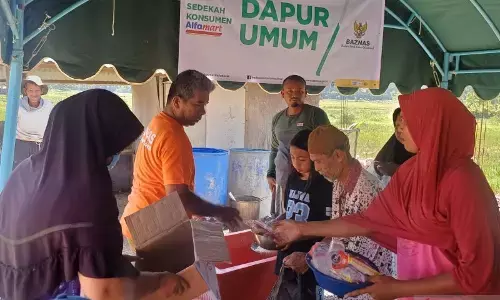 Baznas sediakan dapur umum bagi warga terdampak banjir di Aceh, Sumut, Sumbar