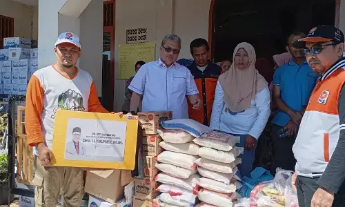 Ketua DPRD Sumbar Muhidi tinjau lokasi bencana