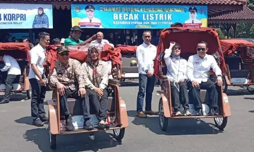 Program becak listrik Presiden jangkau 280 pengemudi di Banyumas Program becak listrik Presiden jangkau 280 pengemudi di Banyumas