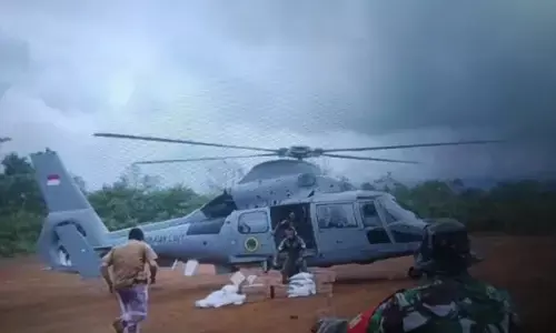 Dua helikopter antarkan bantuan logistik bencana ke Talamau Sumbar