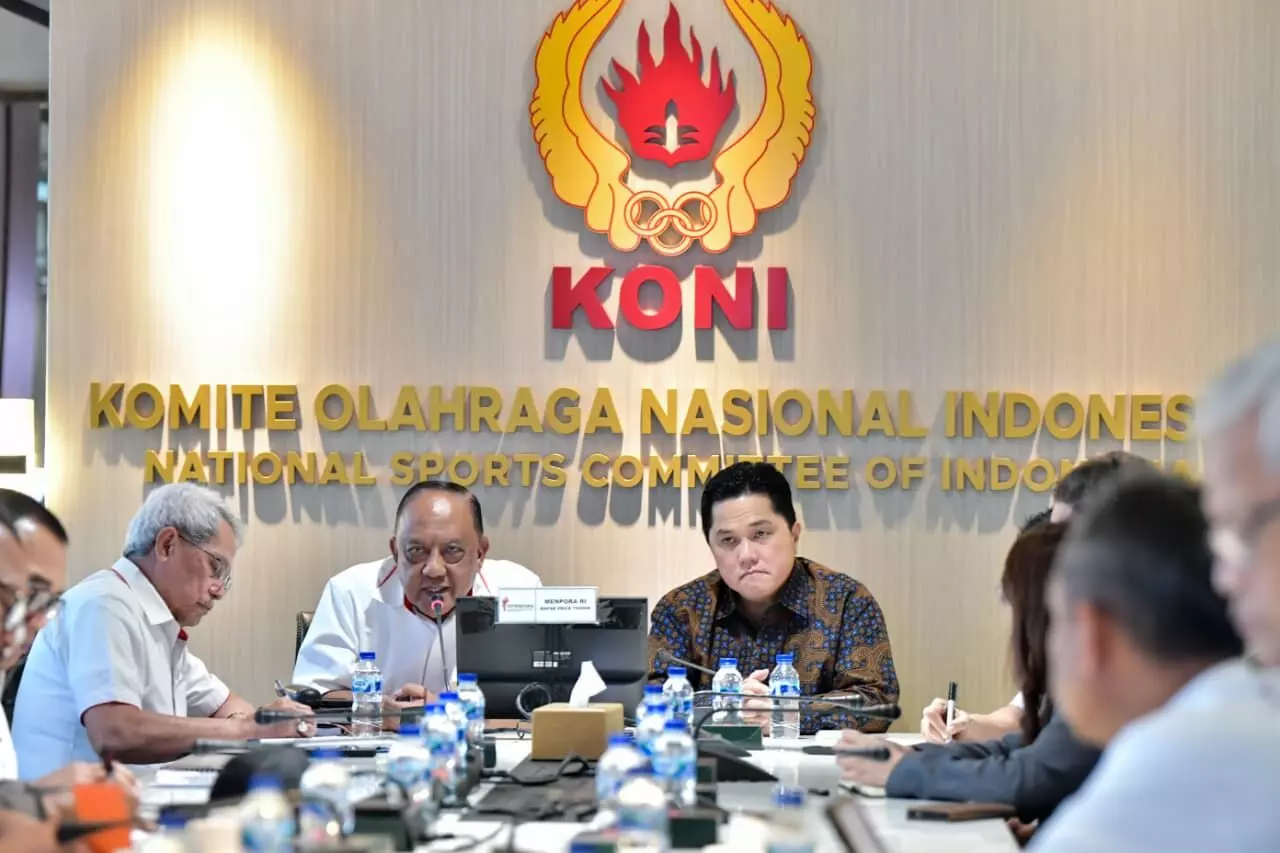 Menpora Erick bertemu Ketum KONI Pusat bahas Program Olahraga Satu Arah Menpora Erick bertemu Ketum KONI Pusat bahas Program Olahraga Satu Arah