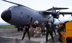 Pesawat Airbus A-400 TNI AU angkut 24 ton bantuan ke Aceh