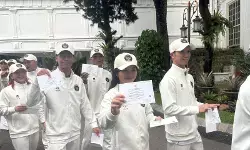 Atlet kontingen SEA Games sambangi Istana jelang dilepas Presiden Atlet kontingen SEA Games sambangi Istana jelang dilepas Presiden