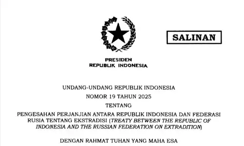 Presiden Prabowo sahkan UU Ekstradisi RI–Rusia Presiden Prabowo sahkan UU Ekstradisi RI–Rusia