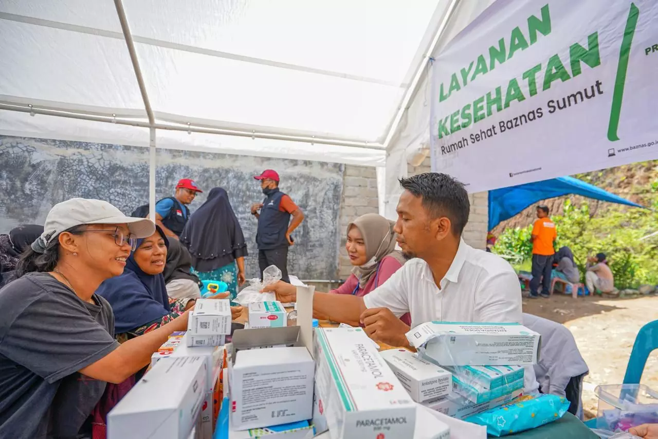 BAZNAS sediakan layanan kesehatan gratis untuk penyintas bencana di Tapanuli Tengah
