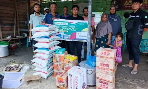Gelombang awal bantuan Kementan tiba di Aceh Gelombang awal bantuan Kementan tiba di Aceh
