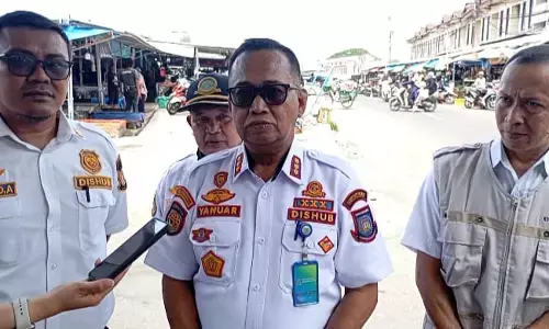 Dishub Kota Tangsel tertibkan parkir liar di Jalan Haji Usman, Pasar Ciputat