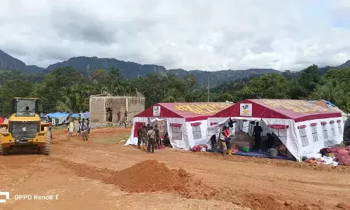 Kemensos dirikan kamp pengungsian di Tanah Merah Tapanuli Tengah Kemensos dirikan kamp pengungsian di Tanah Merah Tapanuli Tengah