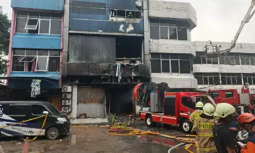 Kebakaran Gedung Terra Drone Jakarta, 20 kantong jenazah dibawa ke RS Polri