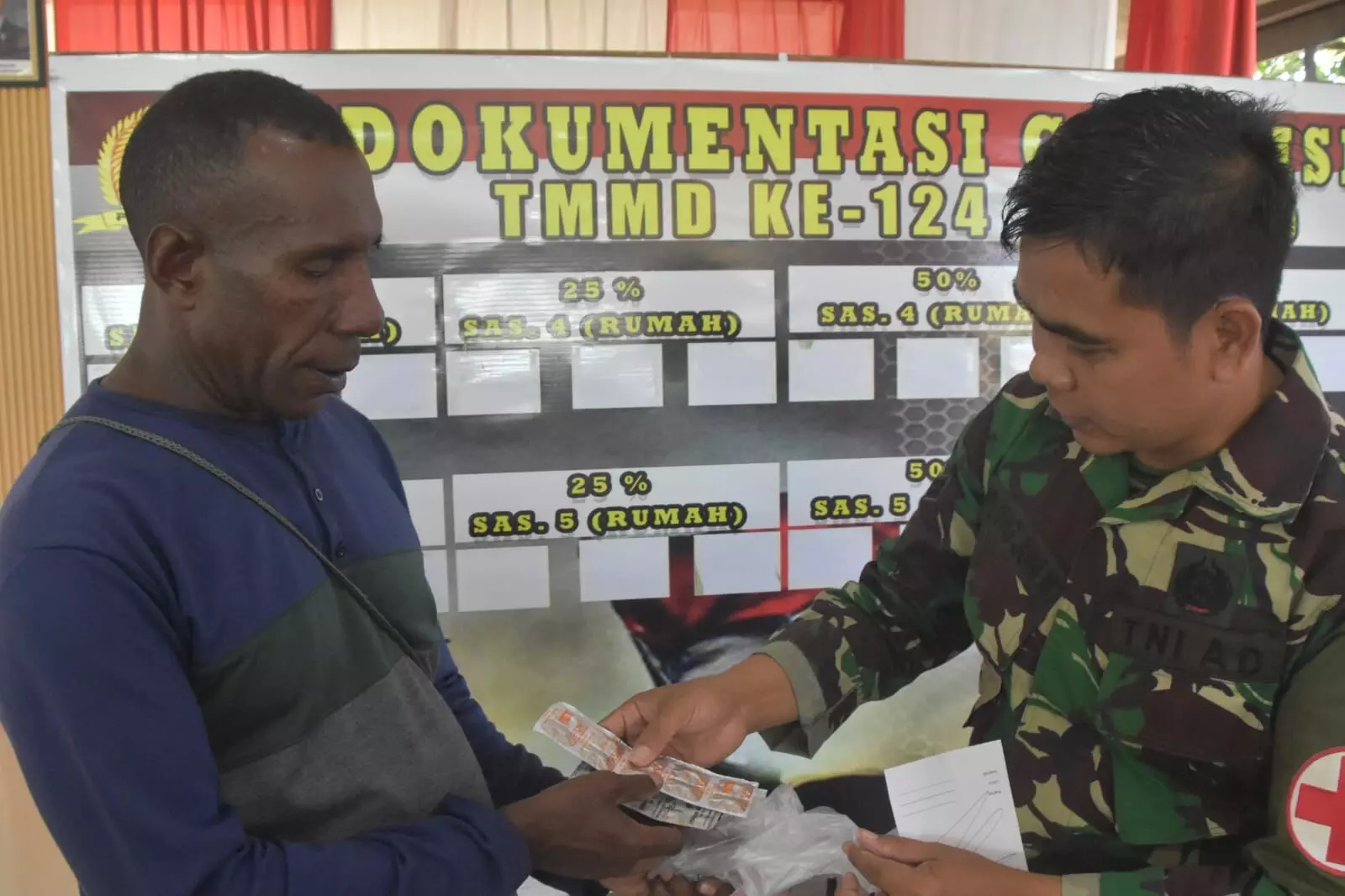 Sambut Hari Juang TNI AD, Kodim 1710/Mimika gelar bakti kesehatan bagi masyarakat