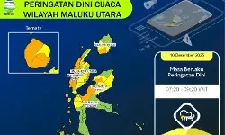 BMKG imbau waspadai cuaca ekstrem di Maluku Utara hingga 13 Desember