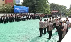 Ratusan perwakilan ormas ikuti apel Jaga Jakarta di Polres Jakbar