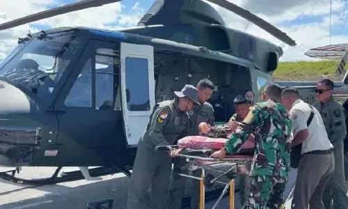 Kesdam Bukit Barisan gunakan heli evakuasi pasien di Tapanuli Tengah Kesdam Bukit Barisan gunakan heli evakuasi pasien di Tapanuli Tengah
