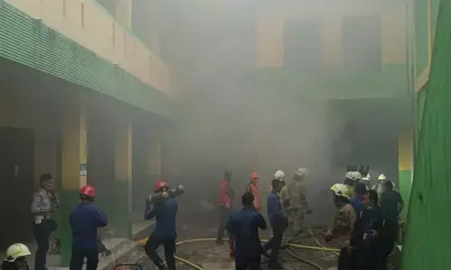 Kebakaran ponpes di Jaksel akibatkan sembilan santri sesak nafas