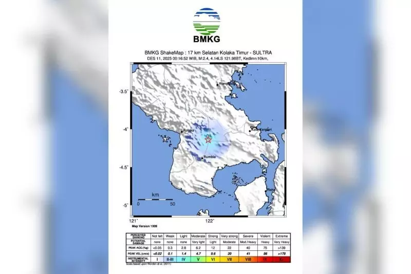 BMKG: Aktivitas sesar aktif sebabkan gempa di Kolaka Timur BMKG: Aktivitas sesar aktif sebabkan gempa di Kolaka Timur