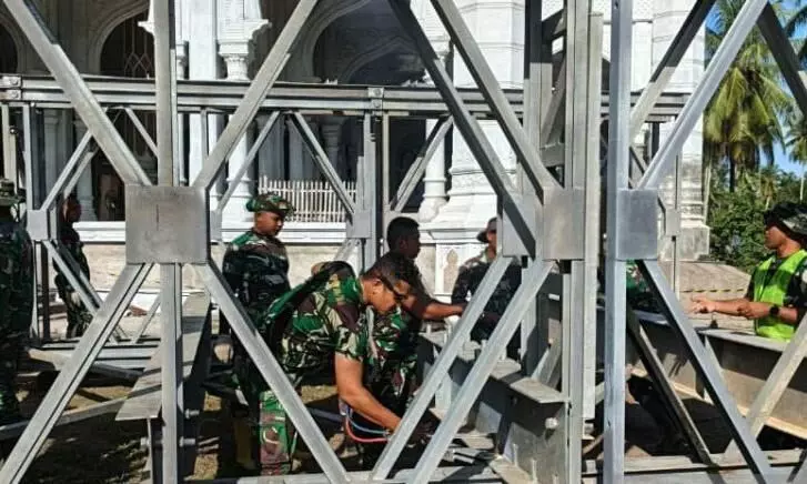 TNI AD percepat pembangunan jembatan darurat di Aceh TNI AD percepat pembangunan jembatan darurat di Aceh