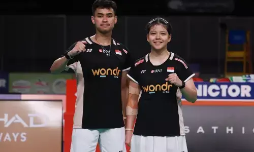 Jafar/Felisha akui kecewa walau kalahkan Singapura Jafar/Felisha akui kecewa walau kalahkan Singapura