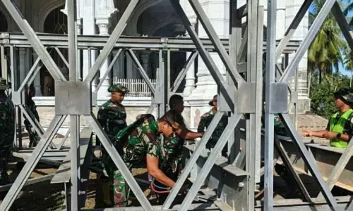 TNI AD percepat pembangunan jembatan darurat di Aceh